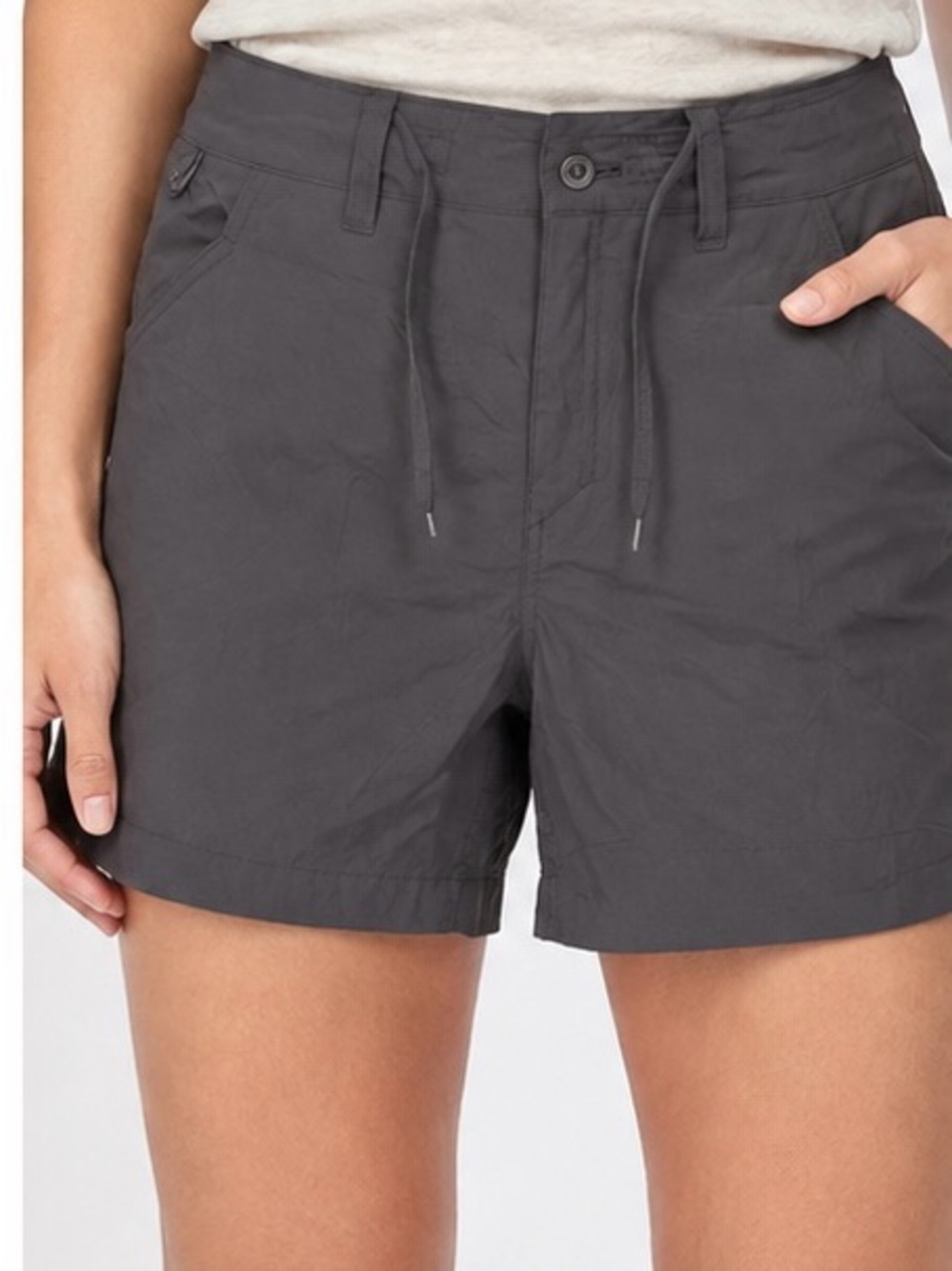 Patagonia Women’s Outdoor Everyday Shorts – Charcoal/Forge Grey – Drawstring